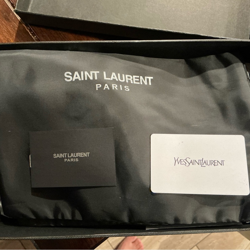 Saint Laurent Black Logo Dust Bag